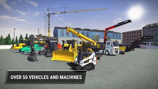 Snímek hry Construction Simulator 3 Lite — bagr na staveništi