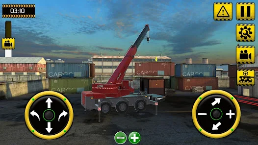Snímek hry Realistic Crane Simulator — mobilní jeřáb